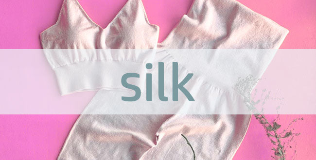 素肌にふれるものだから、お肌にやさしいsilk