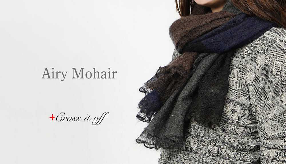 モヘア素材の贅沢アイテム