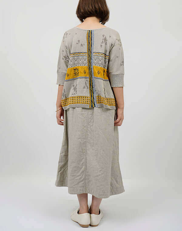 
                  
                    Load image into Gallery viewer, MIXジャカードワイドプルオーバー / BEH07001WA
                  
                