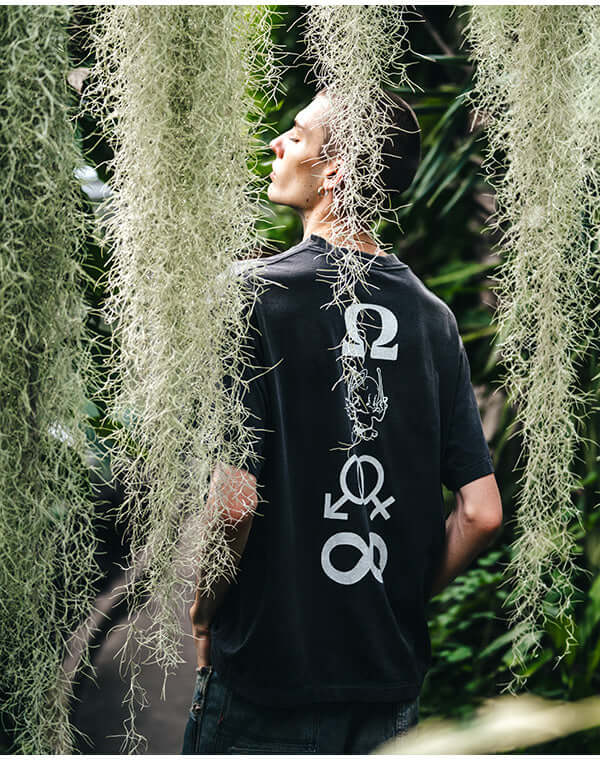 
                  
                    Load image into Gallery viewer, SM-HR8-0000-008/SS TEE/CANDLE/BLACK / 304231251003
                  
                