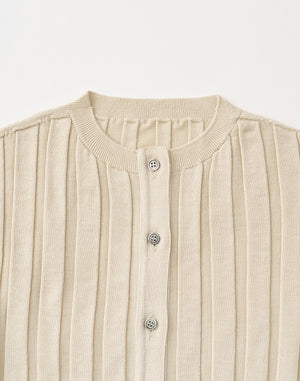 
                  
                    Load image into Gallery viewer, 【予約/10月中旬/12月上旬発送予定】mayuhada silk rib cardigan / BDH24105LH
                  
                