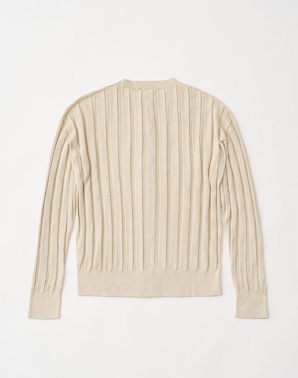 
                  
                    Load image into Gallery viewer, 【予約/10月中旬/12月上旬発送予定】mayuhada silk rib cardigan / BDH24105LH
                  
                