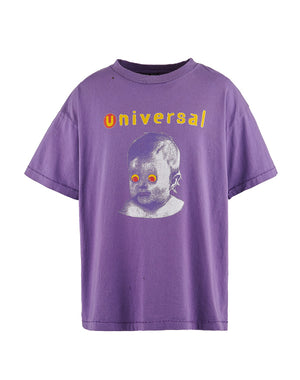 
                  
                    Load image into Gallery viewer, SS TEE/UNIVERSAL/PURPLE / 304231241008
                  
                