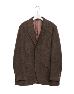 
                  
                    Load image into Gallery viewer, LAMA SHETLAND WOOL TWEED OVER JACKET / 313178242003
                  
                