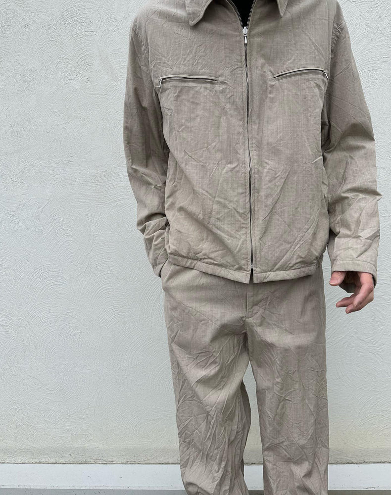 
                  
                    Load image into Gallery viewer, 【SALE】HIGH COUNT WOOL POPLIN BLOUSON / 313192241001
                  
                