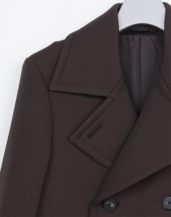 
                  
                    Load image into Gallery viewer, TWISTED DOUBLE CLOTH P-COAT / 314178252001
                  
                