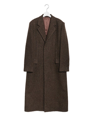 
                  
                    Load image into Gallery viewer, LAMA SHETLAND WOOL TWEED CHESTERFIELD COAT / 314178242002
                  
                