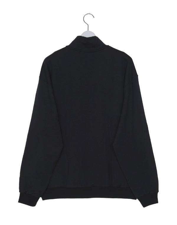 
                  
                    Load image into Gallery viewer, LIGHT WOOL SWEAT HALF ZIP P/O / 301192252001
                  
                
