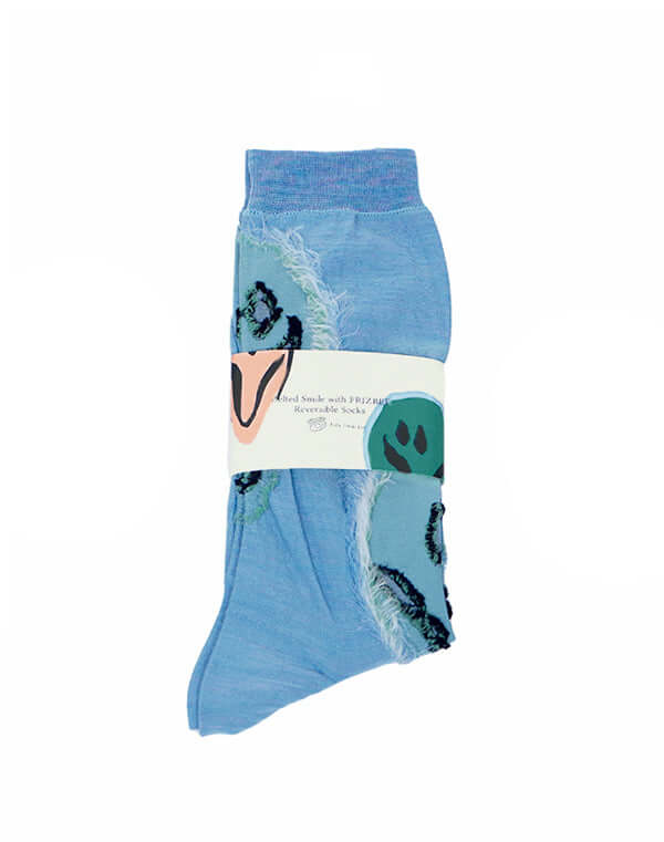 
                  
                    Load image into Gallery viewer, Melted Smile With Frizbee Reversible Socks / 336343251001
                  
                