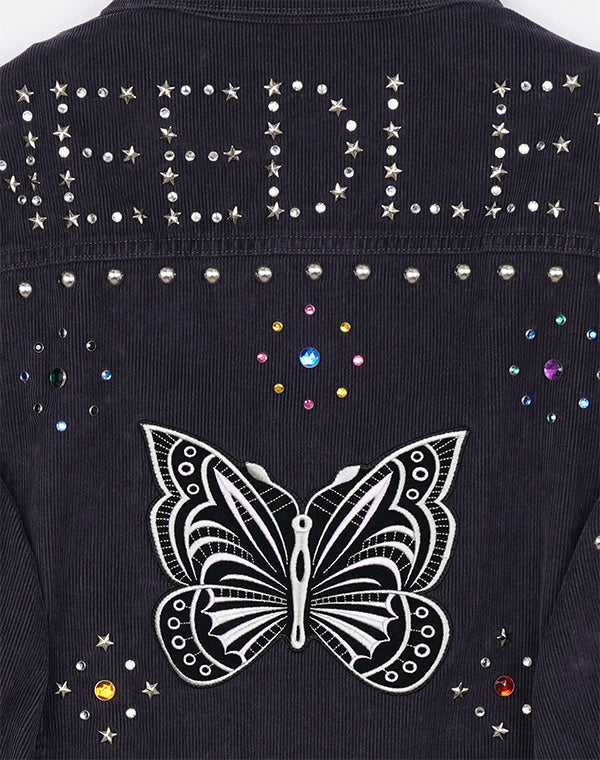 
                  
                    Load image into Gallery viewer, Studded Jean Jacket - 14W Corduroy / 313332252001
                  
                