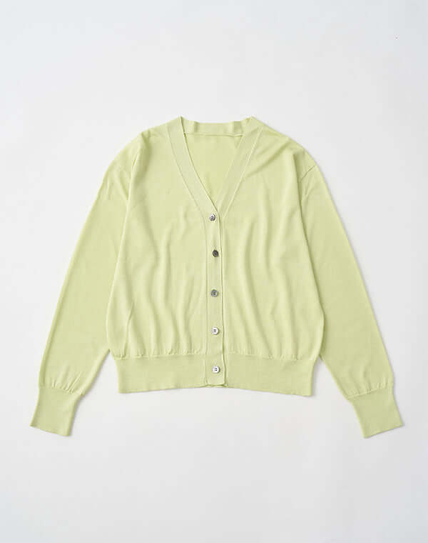 
                  
                    Load image into Gallery viewer, シルクVカーディガン / BEH13005WA
                  
                