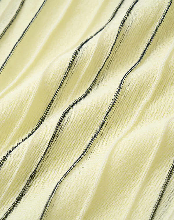 
                  
                    Load image into Gallery viewer, ペーパーヤーンストライプニット / BEH13009WA
                  
                