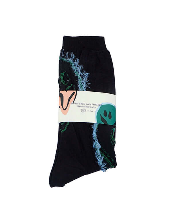 
                  
                    Load image into Gallery viewer, Melted Smile With Frizbee Reversible Socks / 336343251001
                  
                