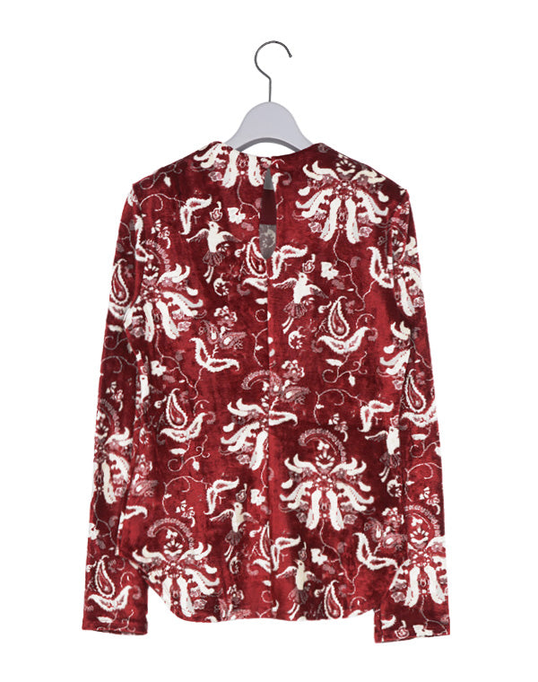 
                  
                    Load image into Gallery viewer, Velour Jersey Top / 301165252008
                  
                