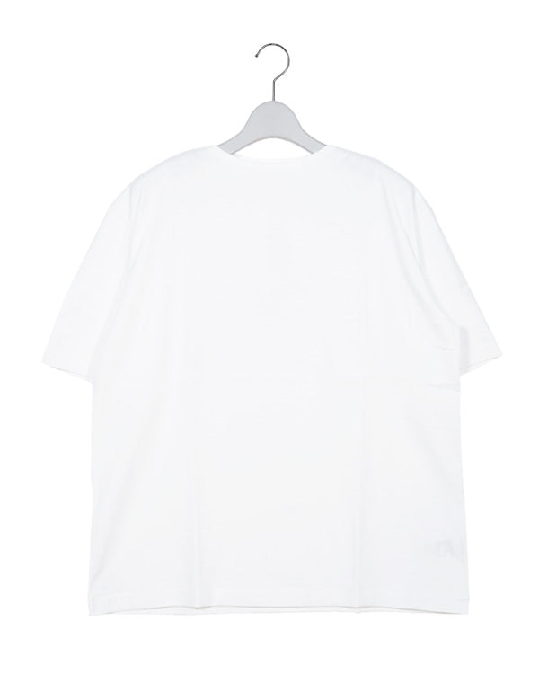 LUSTER PLAITING NARROW BOAT NECK TEE / 304192241002