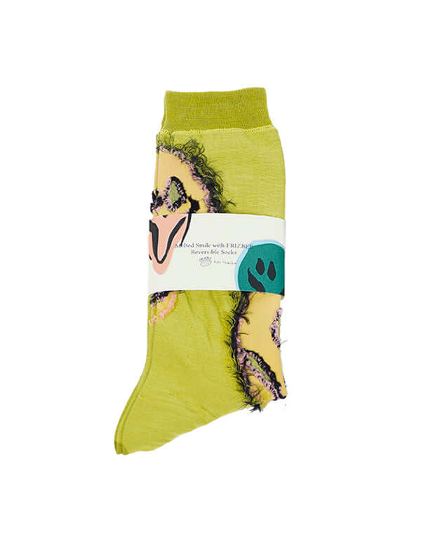 
                  
                    Load image into Gallery viewer, Melted Smile With Frizbee Reversible Socks / 336343251001
                  
                