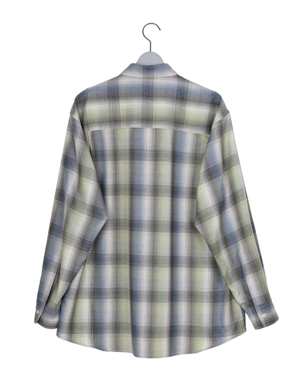 
                  
                    Load image into Gallery viewer, SUPER LIGHT WOOL CHECK SHIRT / 311192252001
                  
                