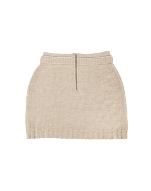 
                  
                    Load image into Gallery viewer, WOOL SOFT CORD KNIT MINI SKIRT / 320178242002
                  
                