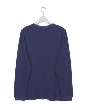 
                  
                    Load image into Gallery viewer, H/W INDIGO THERMAL CREWNECK / 301861242001
                  
                