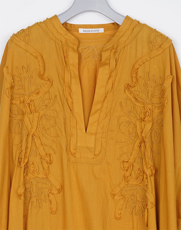 
                  
                    Load image into Gallery viewer, HOUSE OF LOTUS - コットン刺繍カフタンワンピース / 250189211002A
                  
                