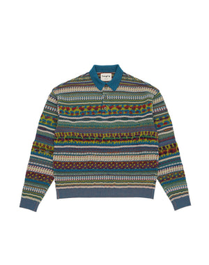 
                  
                    Load image into Gallery viewer, Fairisle Rugby Shirt / BDA21401UA
                  
                