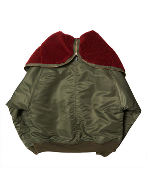 
                  
                    Load image into Gallery viewer, PETAL MOUTH HOOD BOMBER JACKET / 313175242004
                  
                