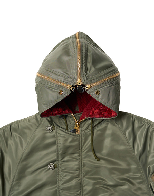 
                  
                    Load image into Gallery viewer, PETAL MOUTH HOOD BOMBER JACKET / 313175242004
                  
                