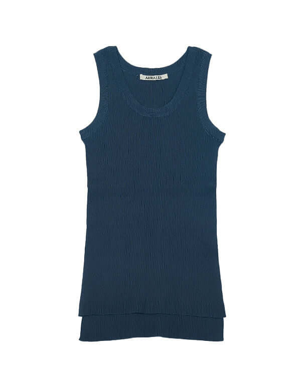 
                  
                    Load image into Gallery viewer, COTTON HIGH GAUGE RIB KNIT TANK / 301178251005
                  
                