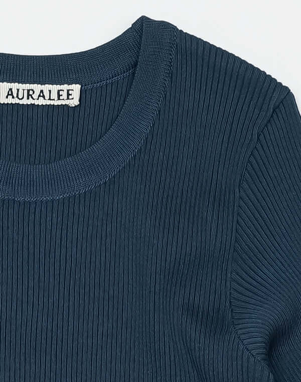 
                  
                    Load image into Gallery viewer, COTTON HIGH GAUGE RIB KNIT TEE / 301178251004
                  
                