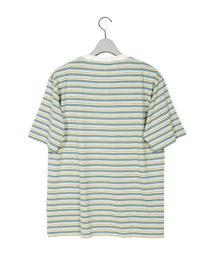 
                  
                    Load image into Gallery viewer, 【SALE】HARD TWIST COTTON BORDER TEE / 304192241004
                  
                