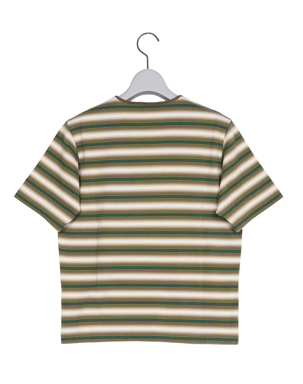 
                  
                    Load image into Gallery viewer, GRADIENT STRIPE JERSEY TEE / 304178252001
                  
                
