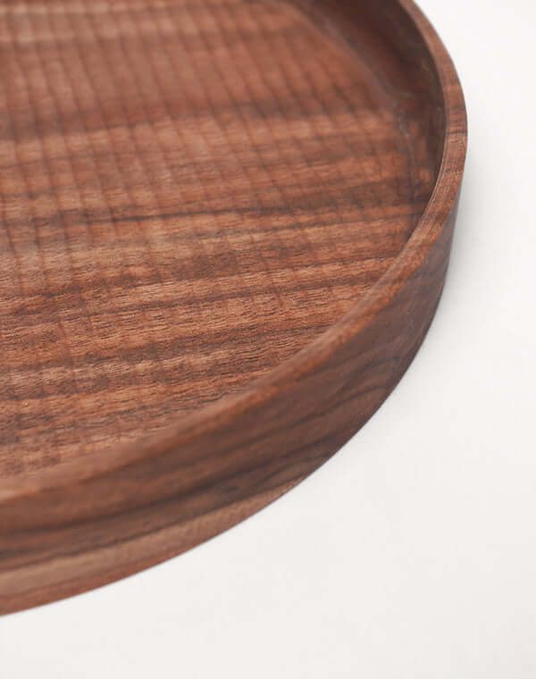 
                  
                    Load image into Gallery viewer, 深丸盆 ウォルナット 30cm / 904119240003
                  
                