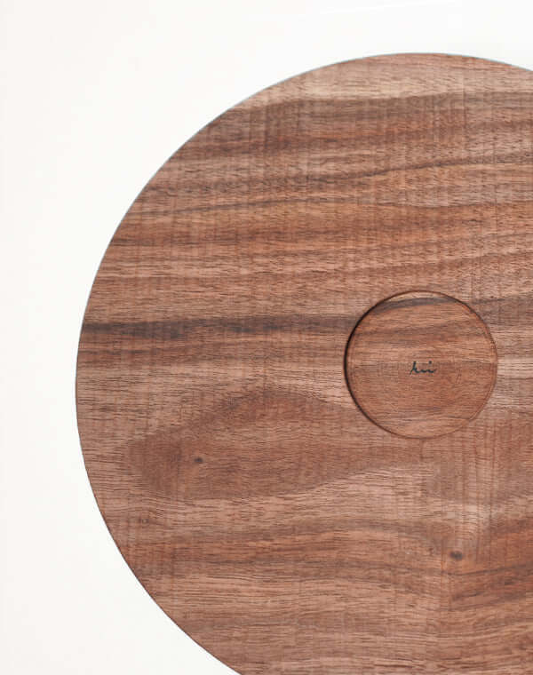 
                  
                    Load image into Gallery viewer, 深丸盆 ウォルナット 30cm / 904119240003
                  
                