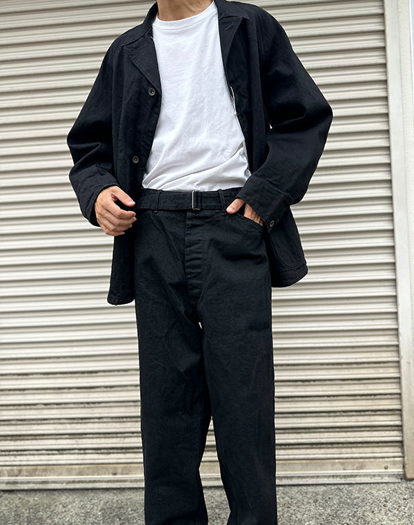 
                  
                    Load image into Gallery viewer, ブラックデニム ワークジャケット / 313166252009
                  
                