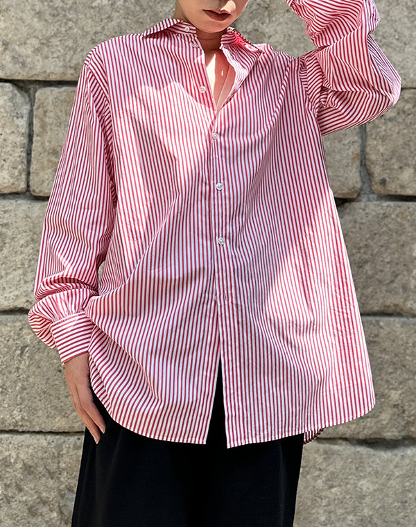 
                  
                    Load image into Gallery viewer, JERMYN SHIRT(STRIPE) / 311136252001
                  
                