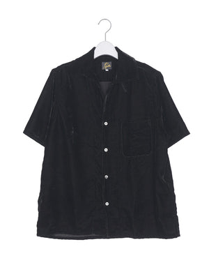 
                  
                    Load image into Gallery viewer, Italian Collar S/S Shirt-PE/R Velvet / 311332251003
                  
                