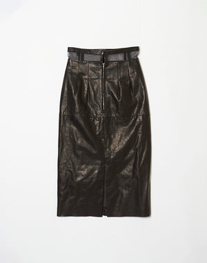 
                  
                    Load image into Gallery viewer, LEATHER SKIRT / 320297242001
                  
                