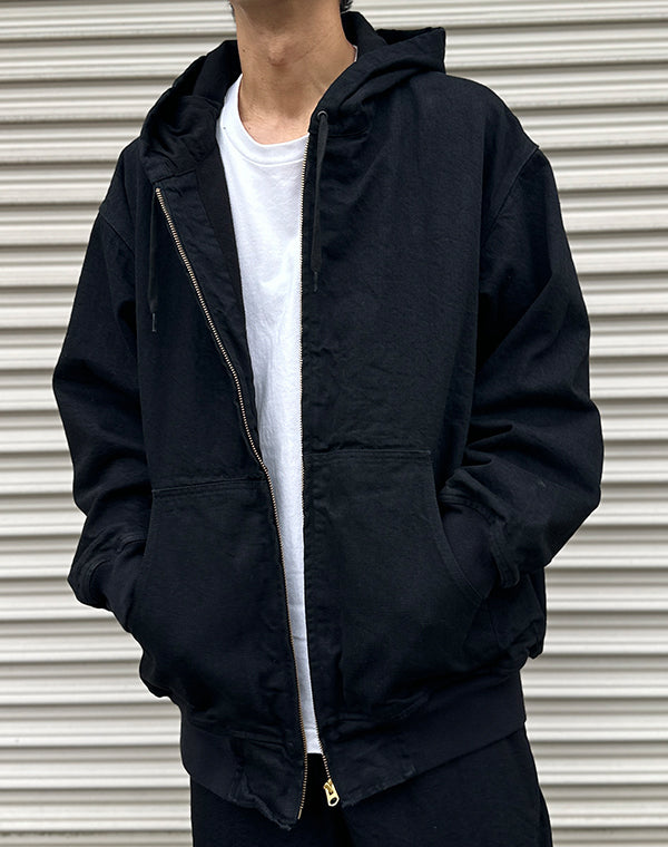 
                  
                    Load image into Gallery viewer, ブラックデニム ジップパーカ / 306166252003
                  
                