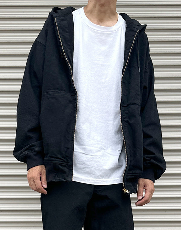 
                  
                    Load image into Gallery viewer, ブラックデニム ジップパーカ / 306166252003
                  
                