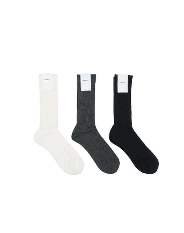MEN COTTON CASHMERE LOW GAUGE SOCKS / 336192251001