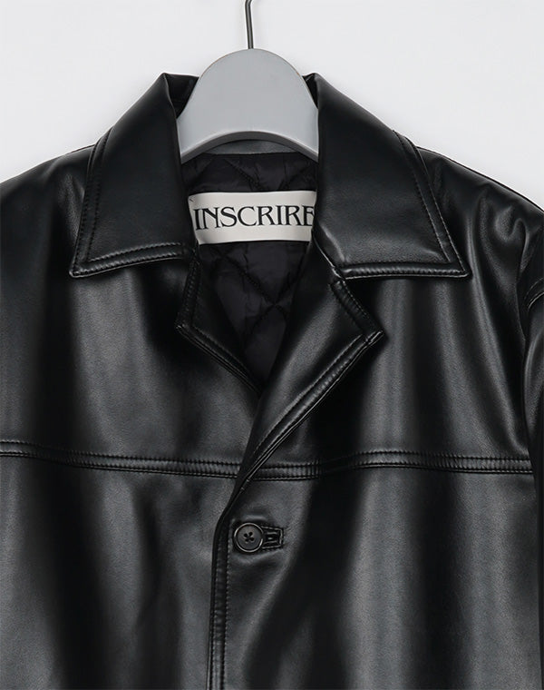 
                  
                    Load image into Gallery viewer, Leather Jacket / 313342252001
                  
                