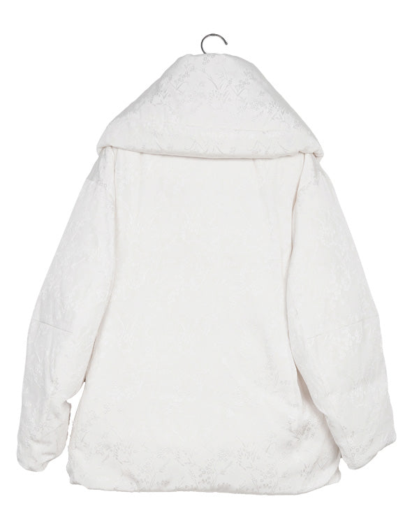 
                  
                    Load image into Gallery viewer, Floral Jacquard Rounded Down Jacket / 314165252001
                  
                