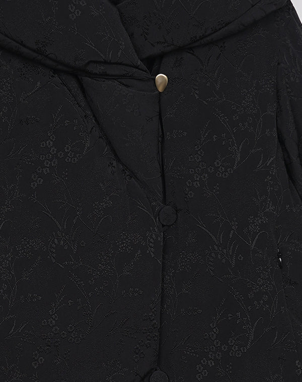 
                  
                    Load image into Gallery viewer, Floral Jacquard Rounded Down Jacket / 314165252001
                  
                