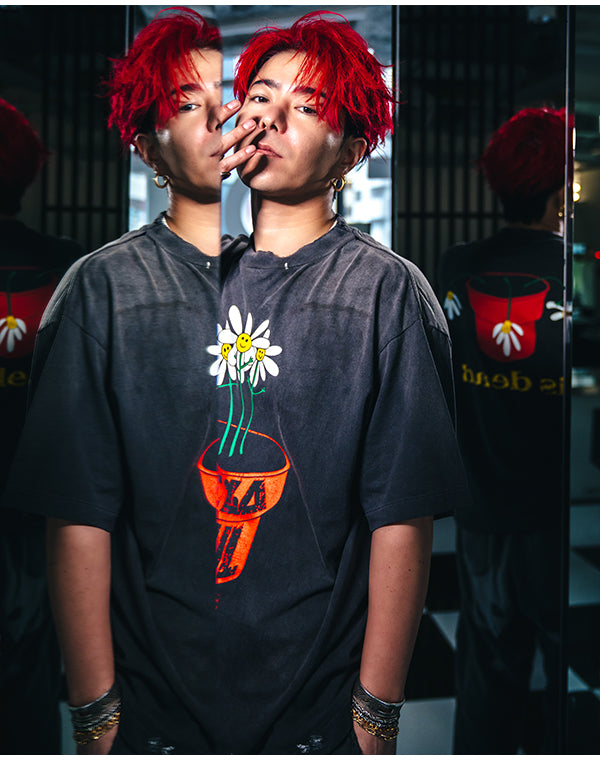 
                  
                    Load image into Gallery viewer, SM-HR1-0000-C18/DLS_SS TEE/DE LA SOUL/BLACK / 304231252008
                  
                