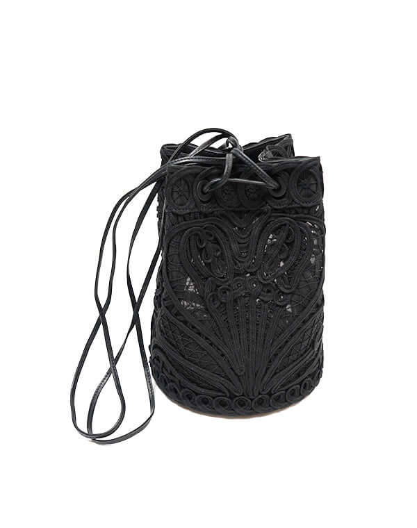
                  
                    Load image into Gallery viewer, Cording Embroidery Bucket Bag / 335165251003
                  
                