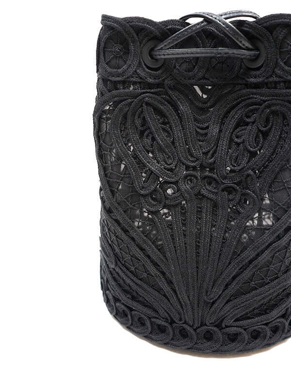 
                  
                    Load image into Gallery viewer, Cording Embroidery Bucket Bag / 335165251003
                  
                