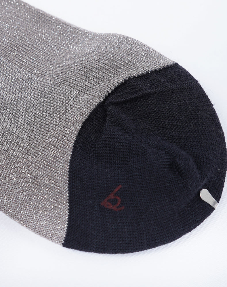 
                  
                    Load image into Gallery viewer, Lurex Fine Ribbed Knee High Socks / 336170252001
                  
                