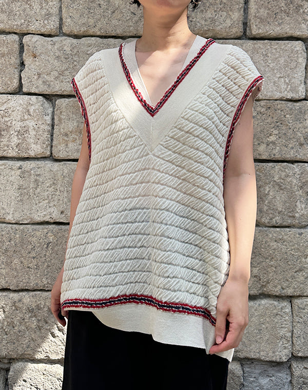 
                  
                    Load image into Gallery viewer, Wrinkled School Vest / 310343252001
                  
                