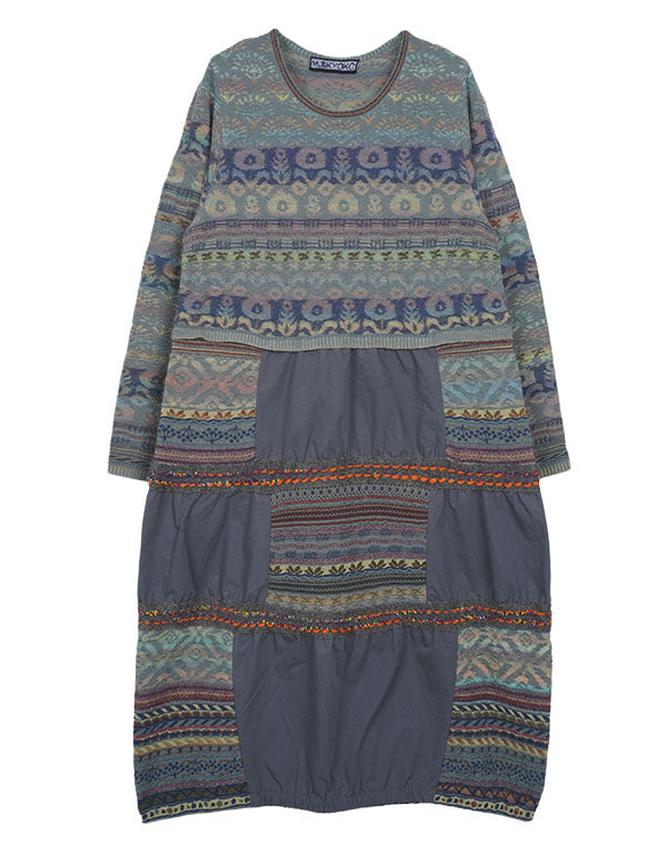 
                  
                    Load image into Gallery viewer, 実りの森パッチワークワンピース / BEA01404WA
                  
                