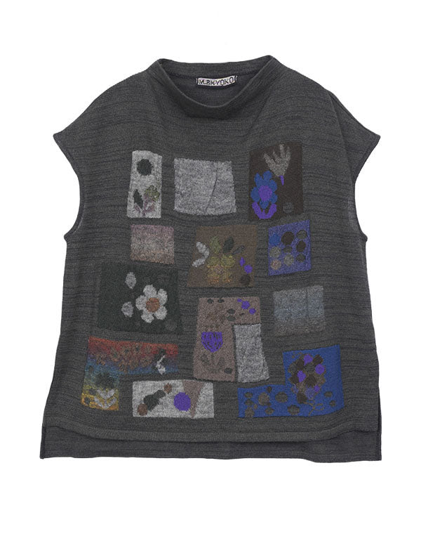 
                  
                    Load image into Gallery viewer, アートフラワーニットベスト / BEA01426WA
                  
                